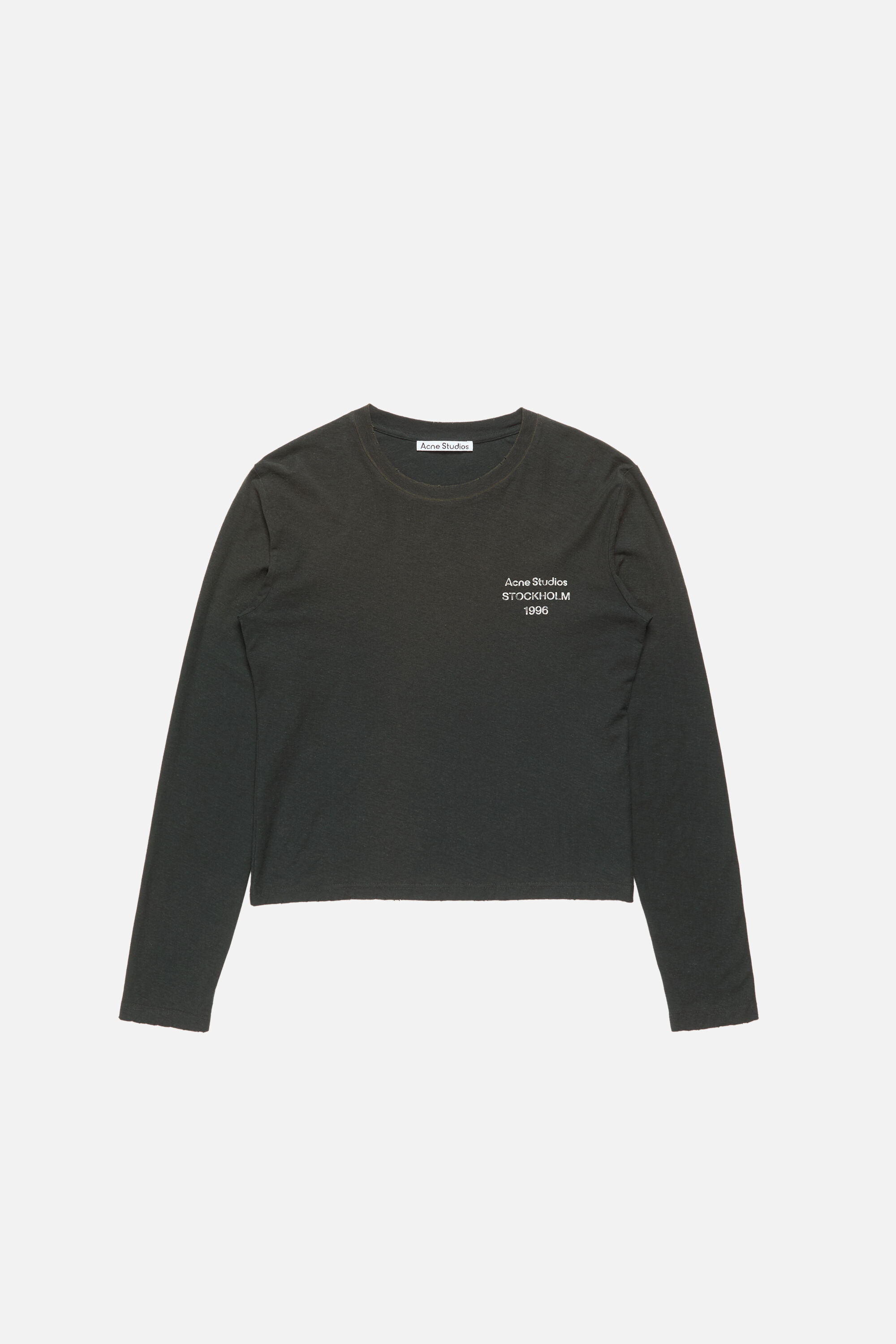 Acne Studios - ダメージロゴTシャツ - フェイデッドブラック