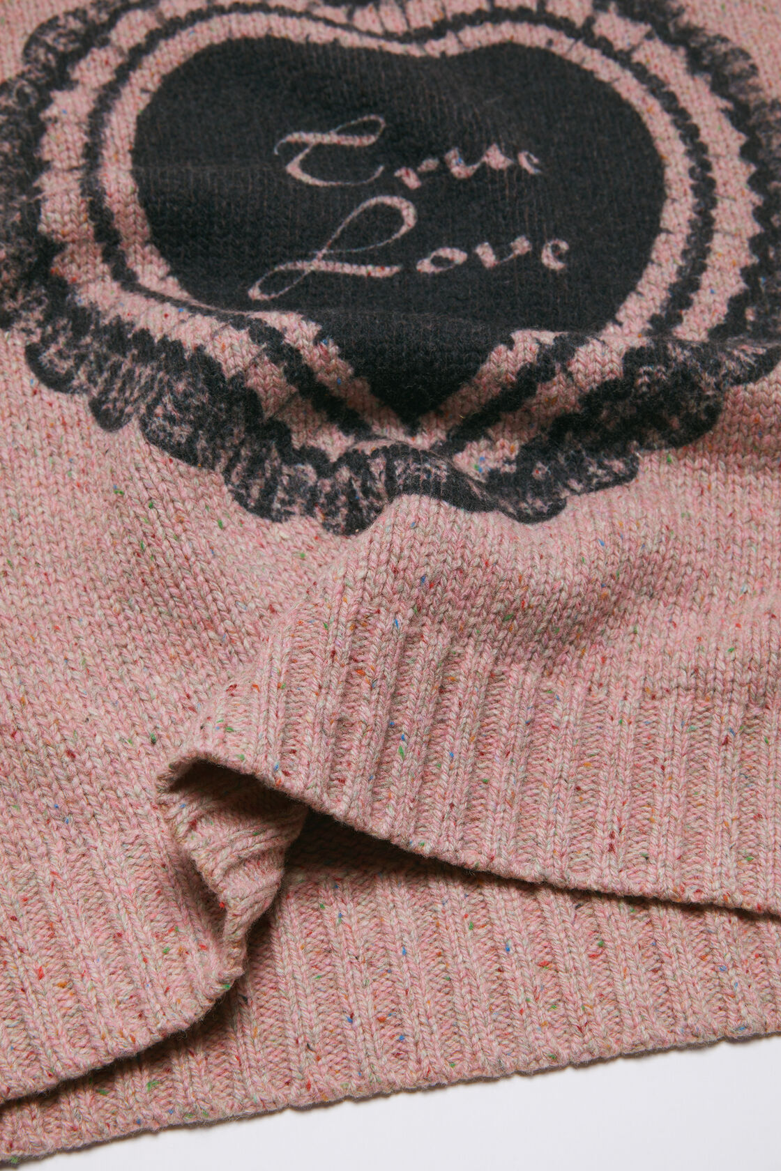 Printed wool blend jumper, Faded pink, 2000x