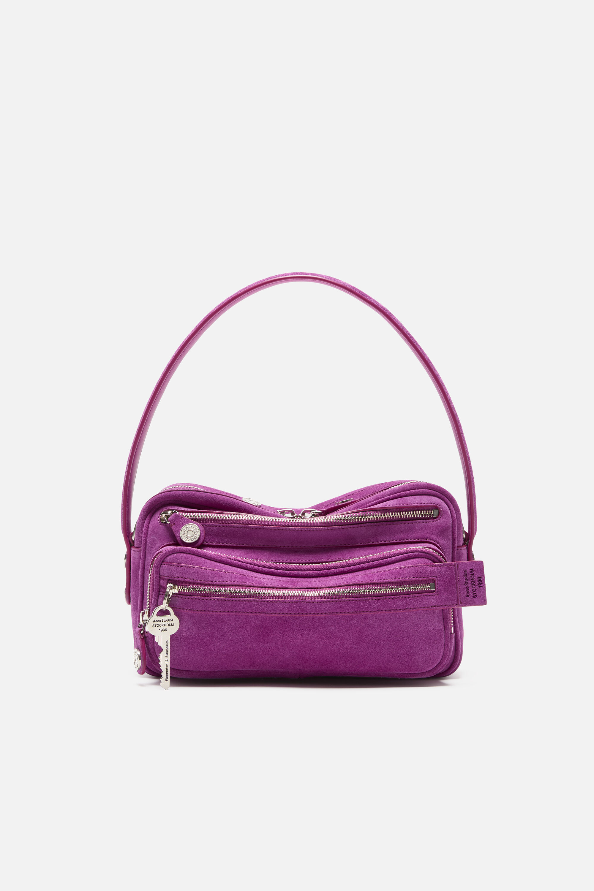 Acne Studios - Camero Party Suede Shoulder Bag - Purple