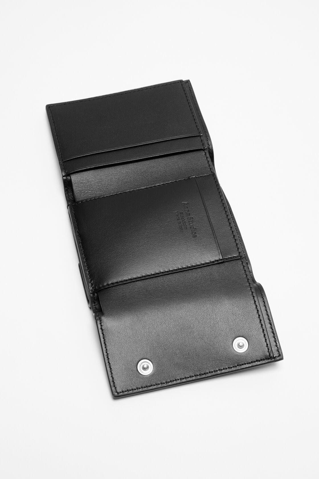 Trifold leather wallet, Dark brown, 2000x