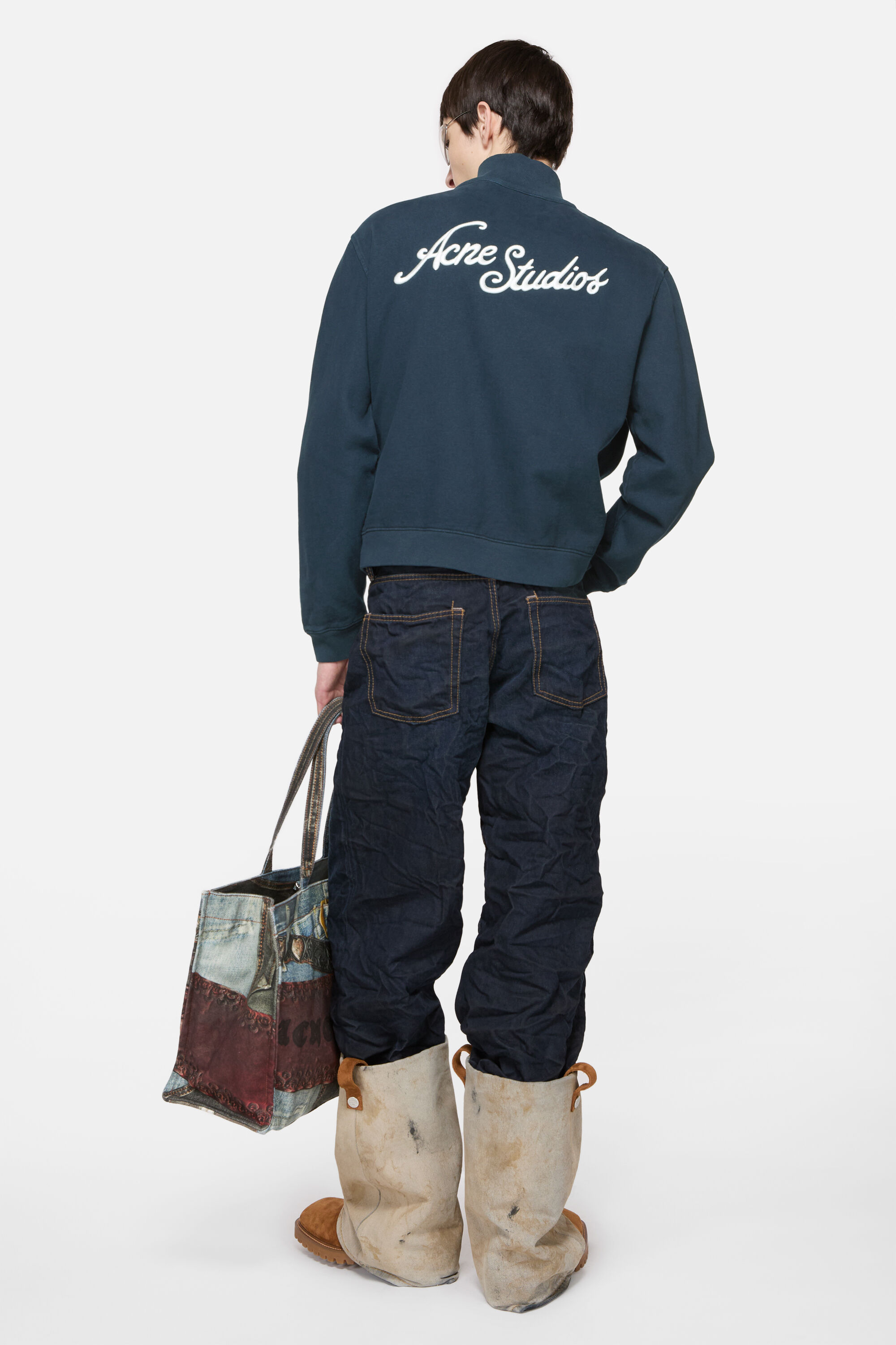Acne Studios - Zip-up sweatshirt - Deep blue