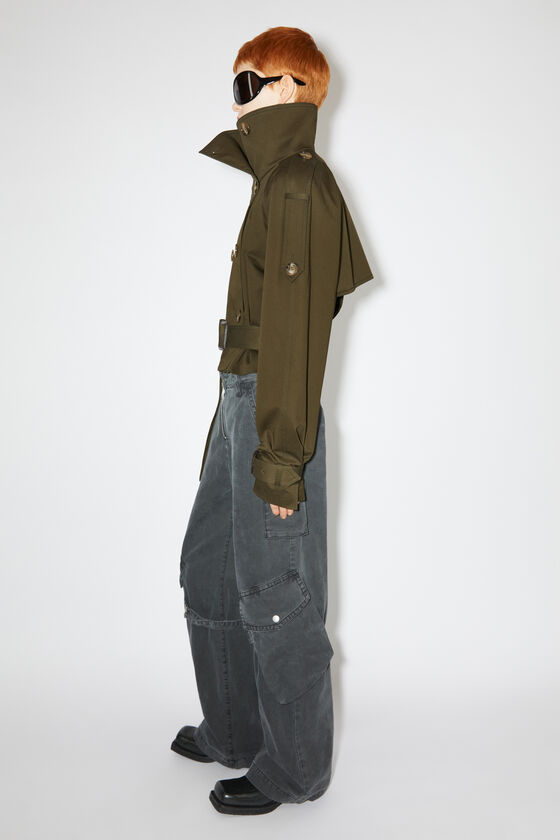 Acne Studios - Zweireihige Trench-Jacke - Militärgrün