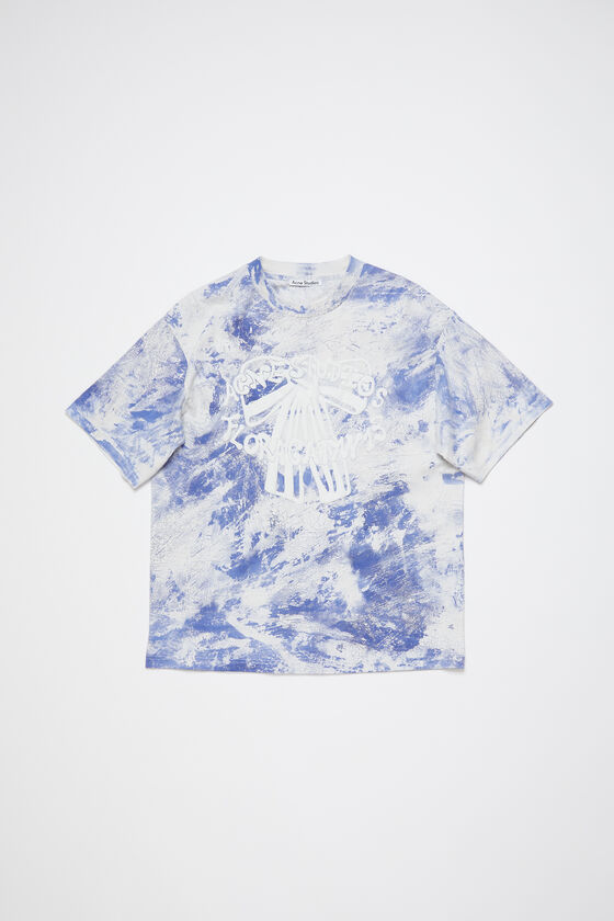 Acne Studios - プラスタープリントTシャツ - フェイデッドブルー