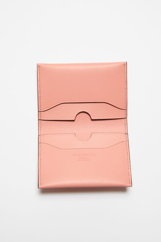 Acne Studios - 折りたたみ式レザーウォレット - サーモンピンク