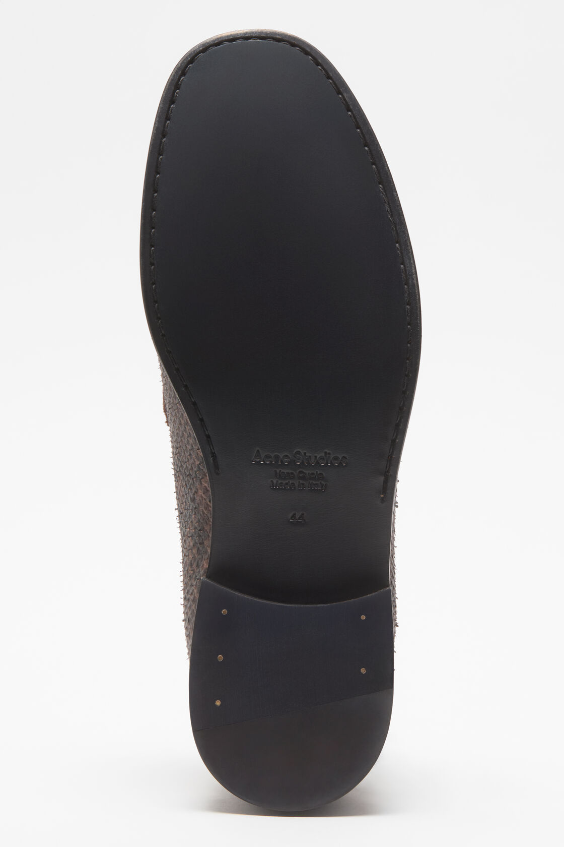 Printed python loafers, Brown, 2000x