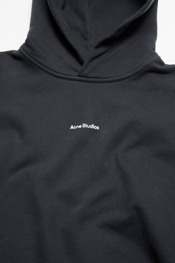 Studios Black Acne Logo - sweatshirt - hooded