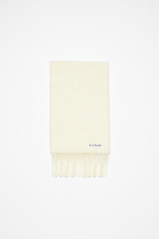 Acne Studios - Wool fringe scarf - Warm white