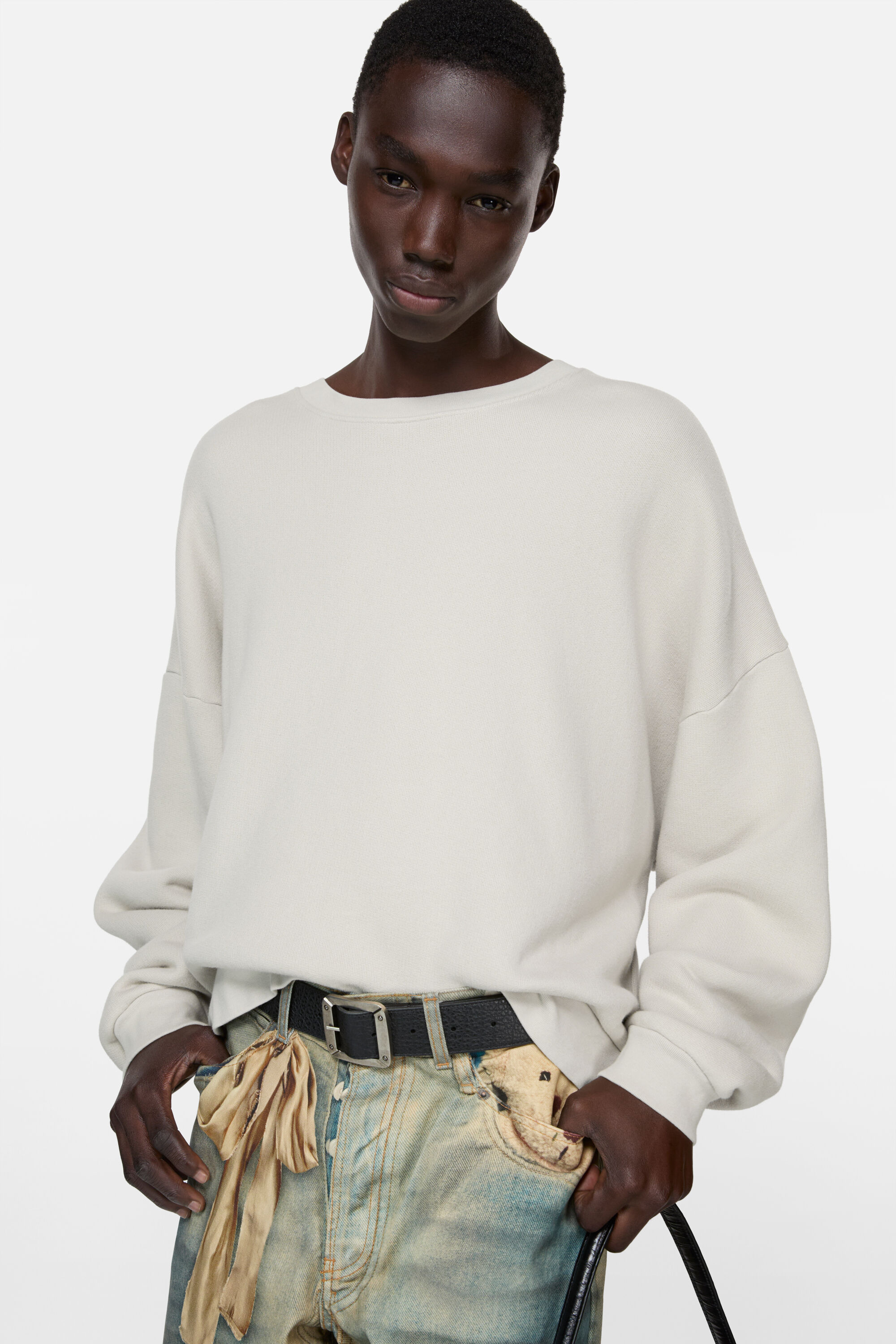 Acne Studios - Logo fleece sweater - Light taupe