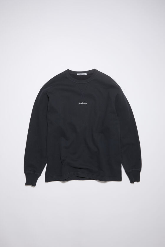 Acne Studios - ロゴクルーネック セーター - ブラック