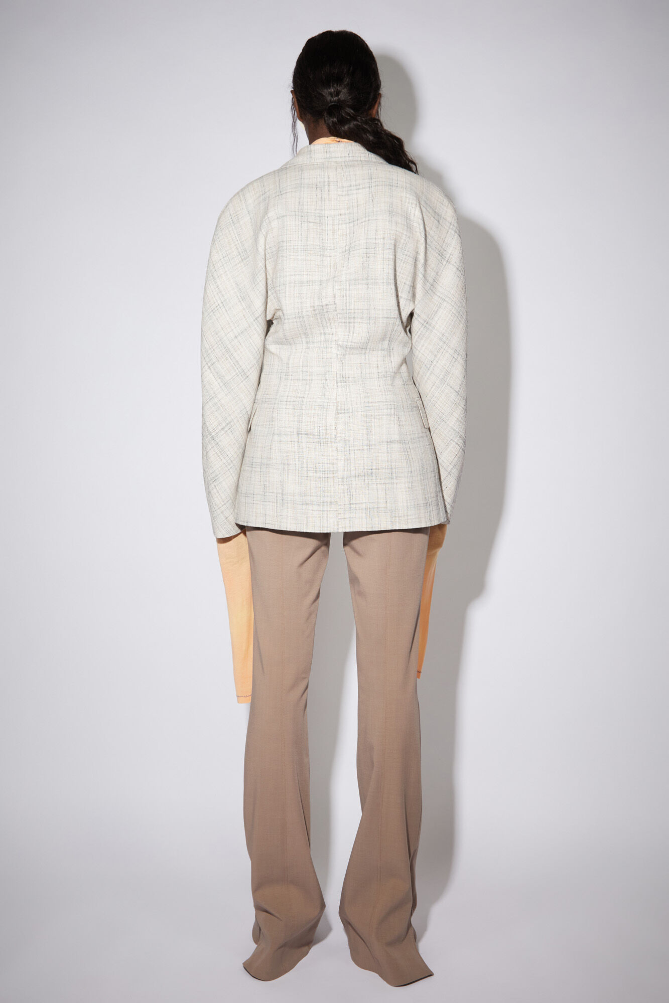 Acne Studios - フィットスーツジャケット - ベージュ/グレー