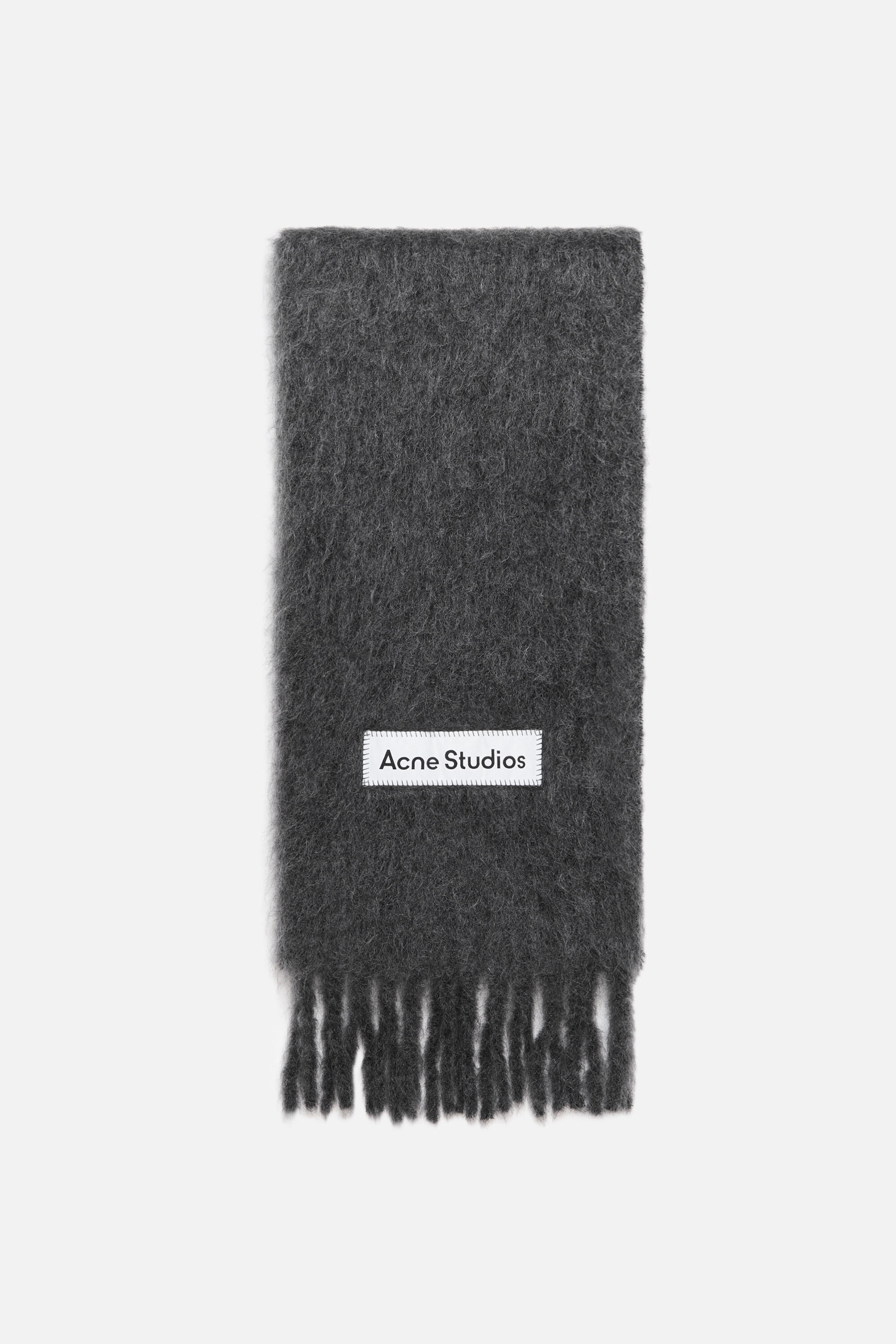 Acne Studios - Two-tone wool scarf - Dark grey