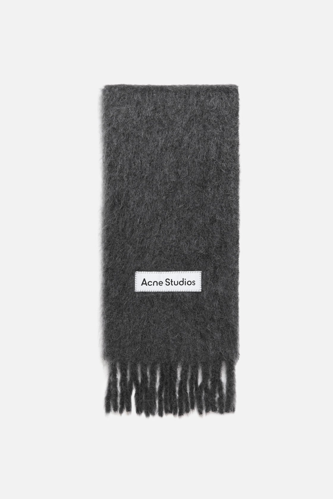 Two-tone wool scarf, Dark grey, 2000x