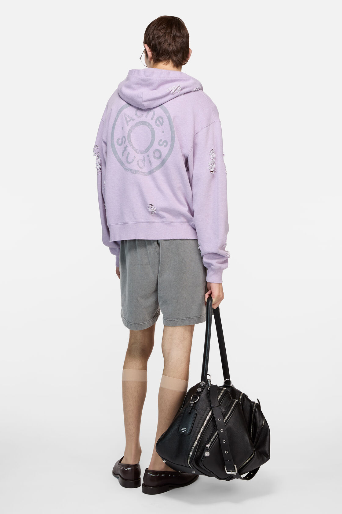 Hooded logo sweatshirt, Faded purple, 2000x
