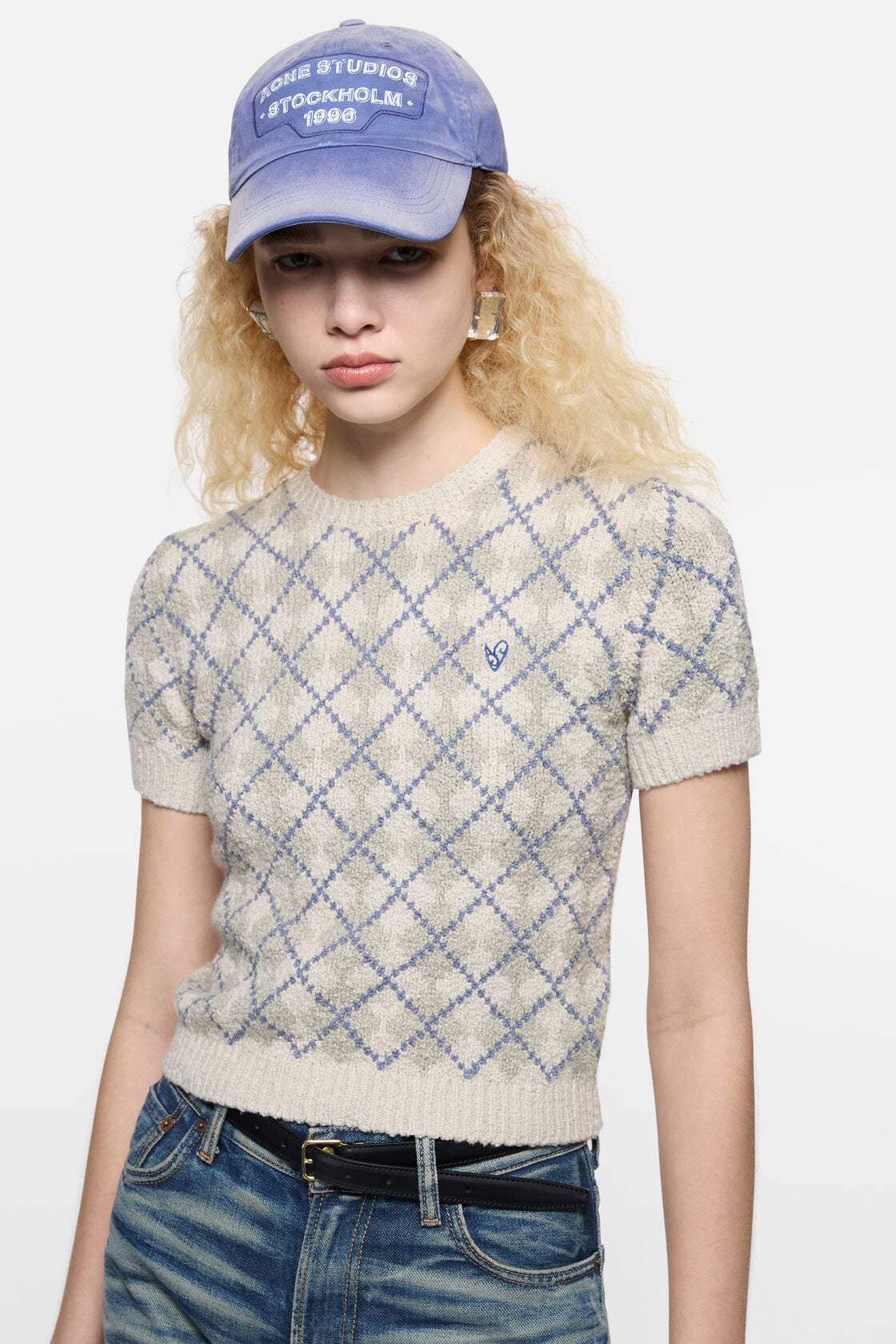Screenprint baseball cap, Navy, 2000x