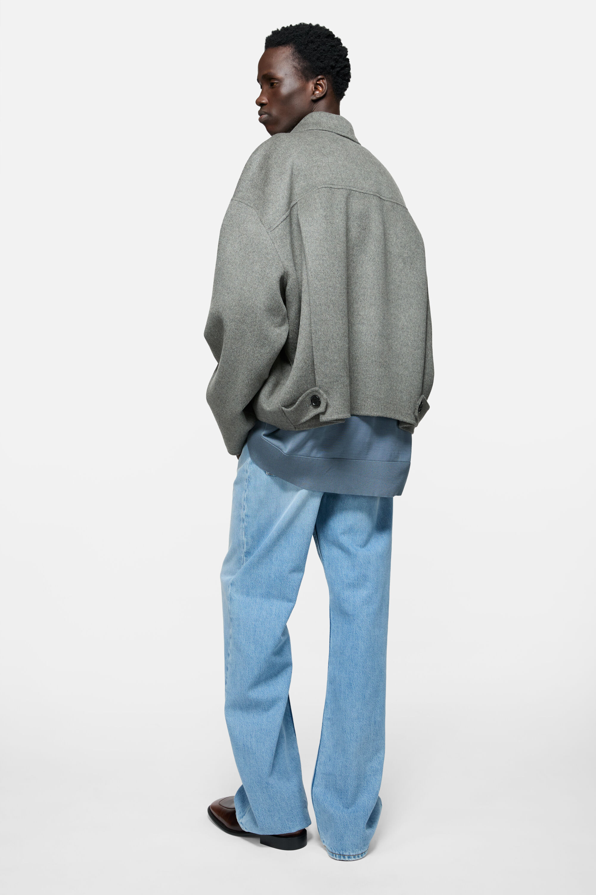 Acne Studios - Cashmere blend jacket - Vintage grey melange