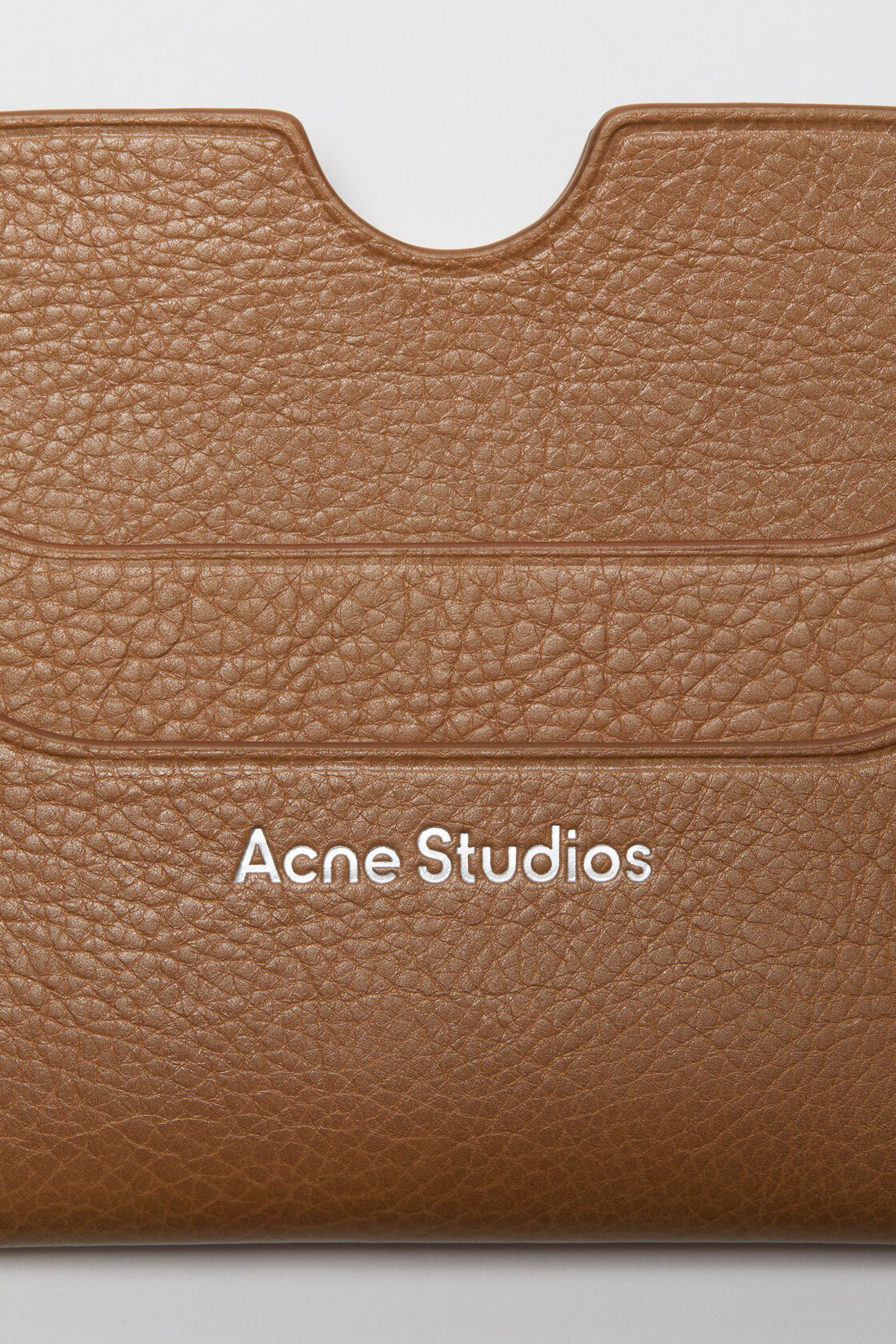 Leather card holder wallet, Caramel brown, 2000x