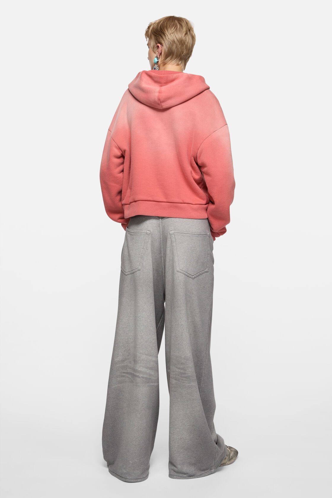 Sprayed zip hoodie, Red, 2000x