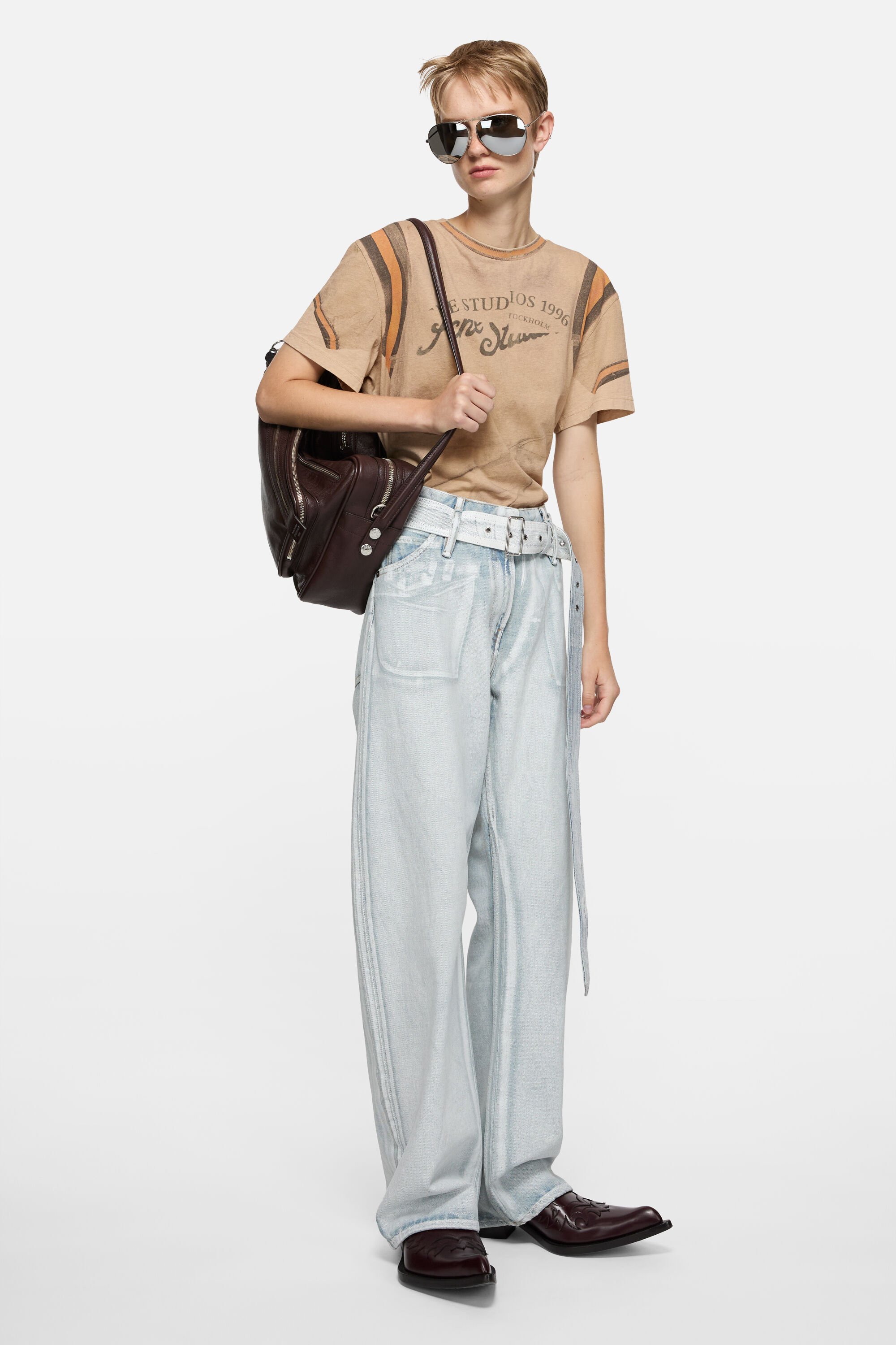Acne Studios - Graphic t-shirt - Sand beige