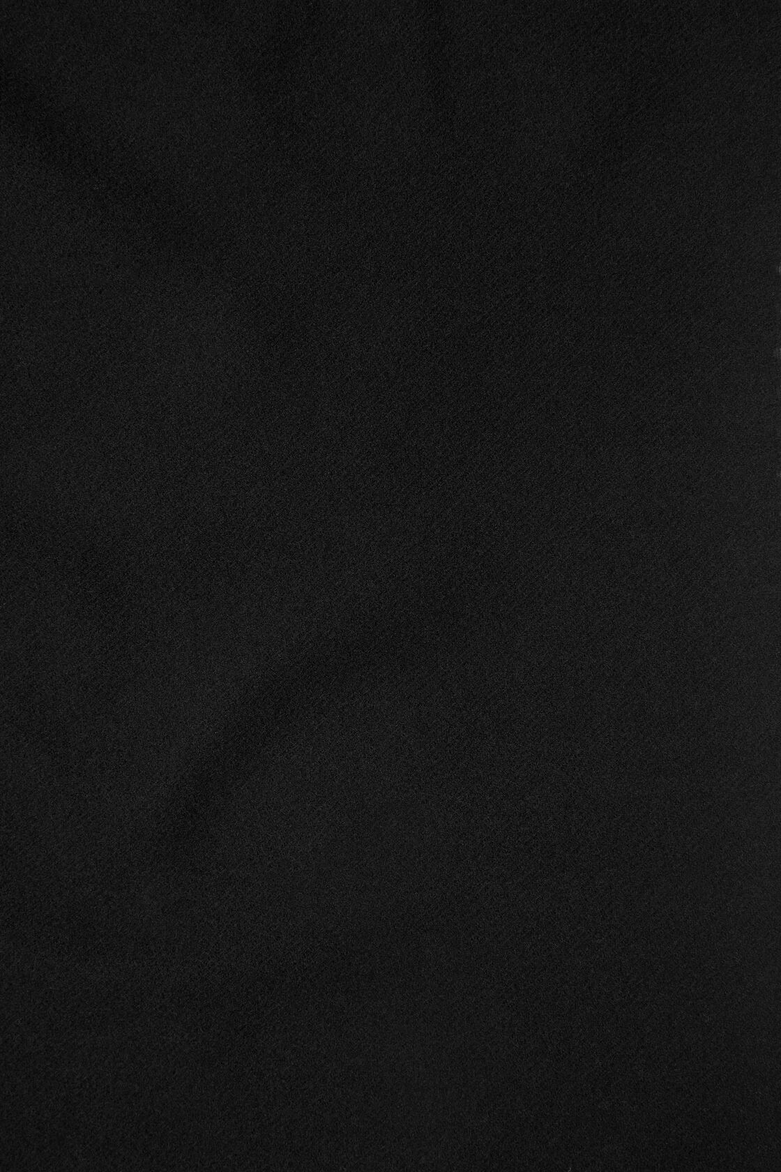 Fringe wool scarf - oversized, Black, 2000x