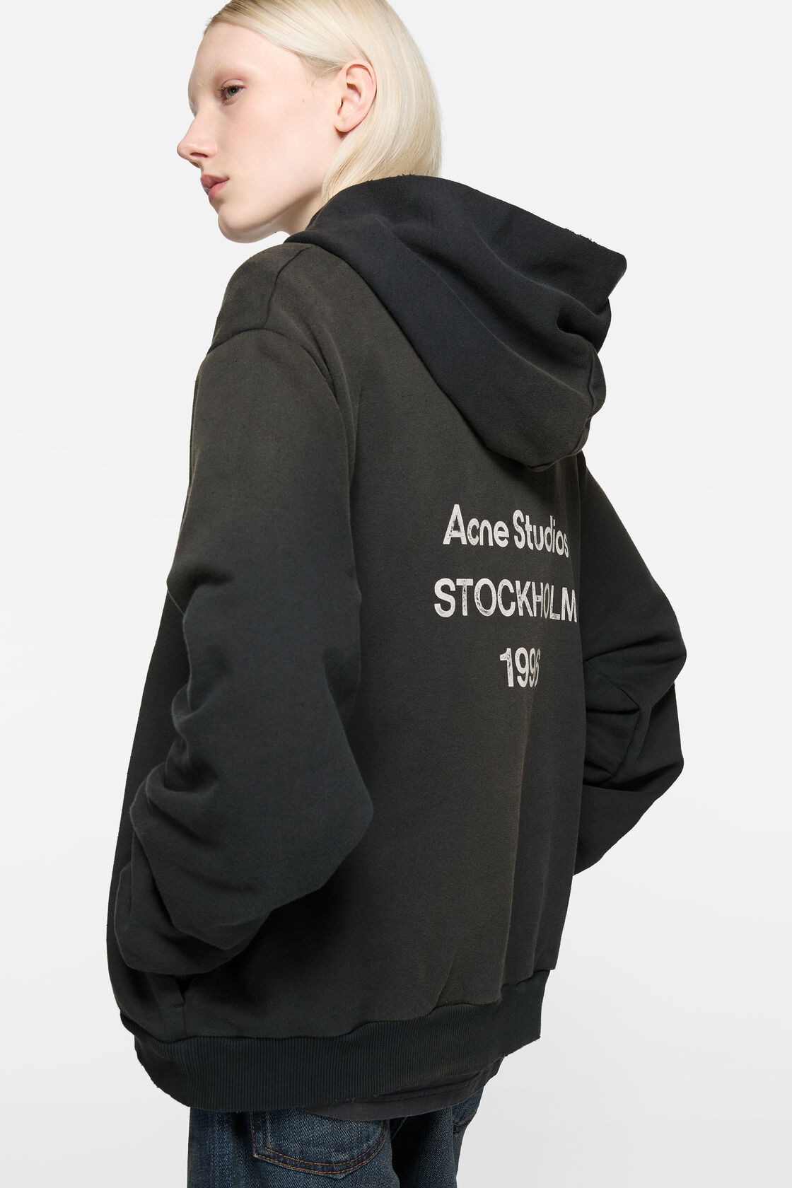 Logo hooded sweater, Black, 2000x