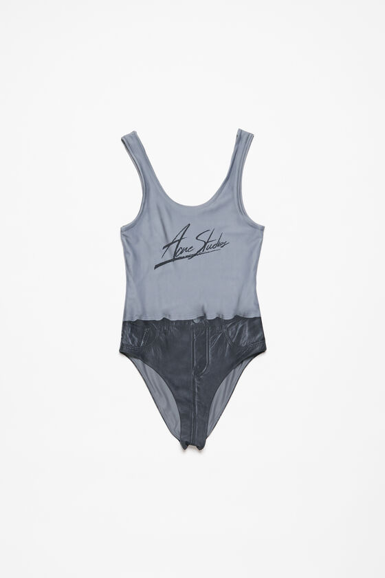 Acne Studios - Printed swimsuit - Black Multicolor