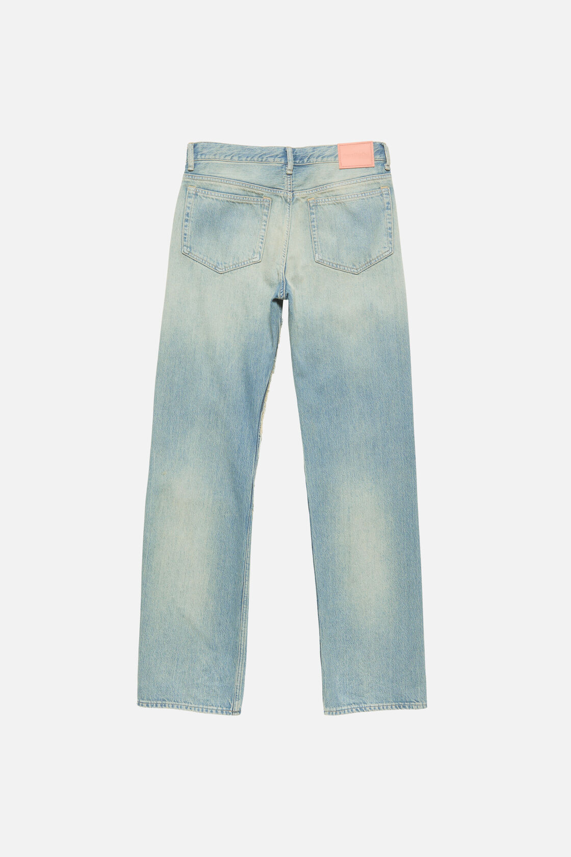 Suede Panel Jeans, Light blue, 2000x