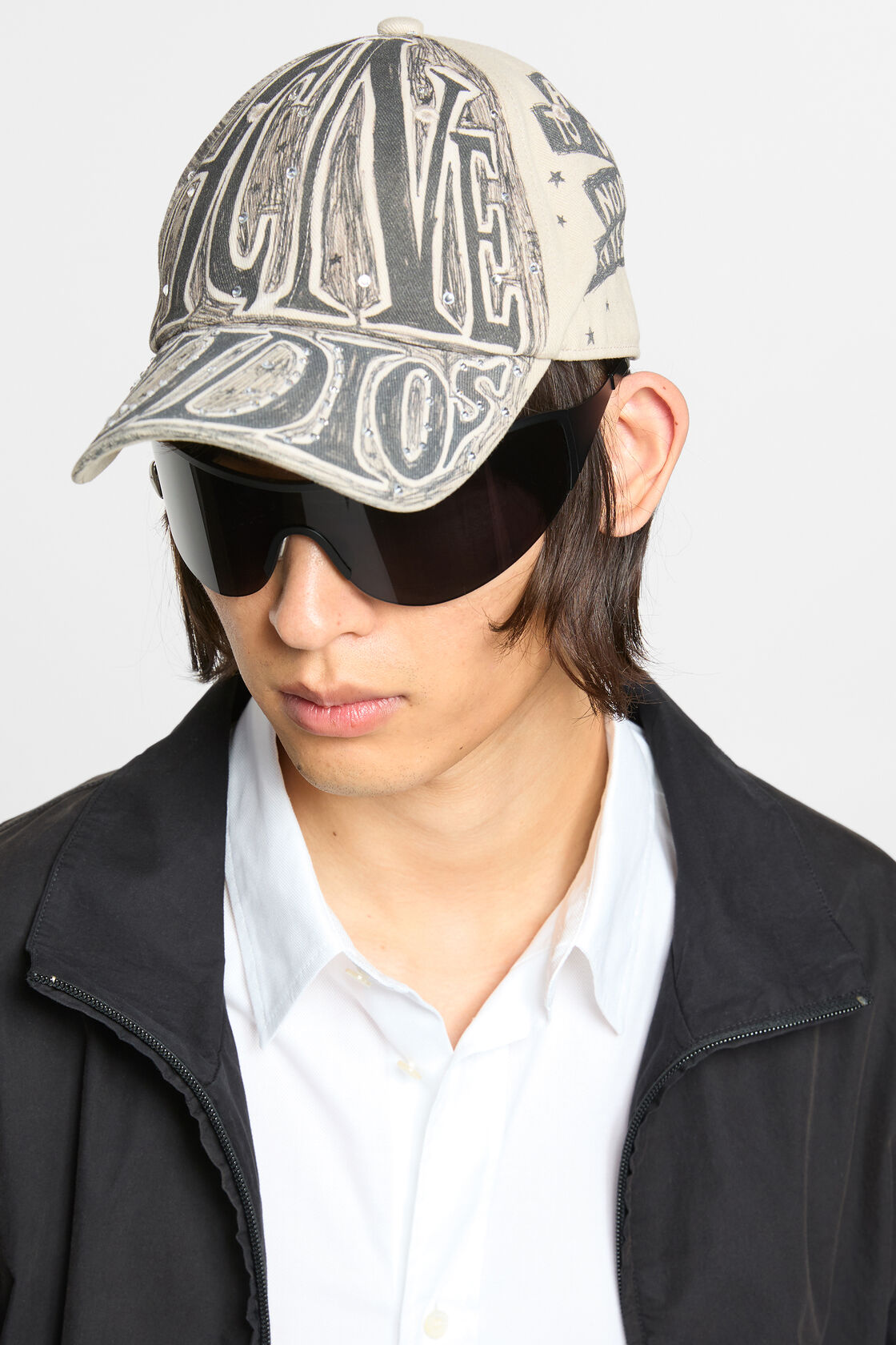 Metal frame sunglasses, Black/black, 2000x