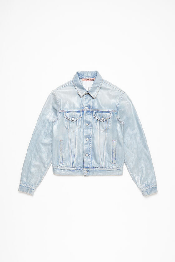 Denim jacket - Regular cropped fit, Light blue, 2000x