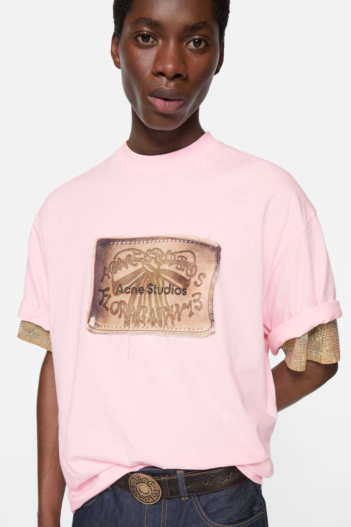 Logo t-shirt, Baby pink, 2000x