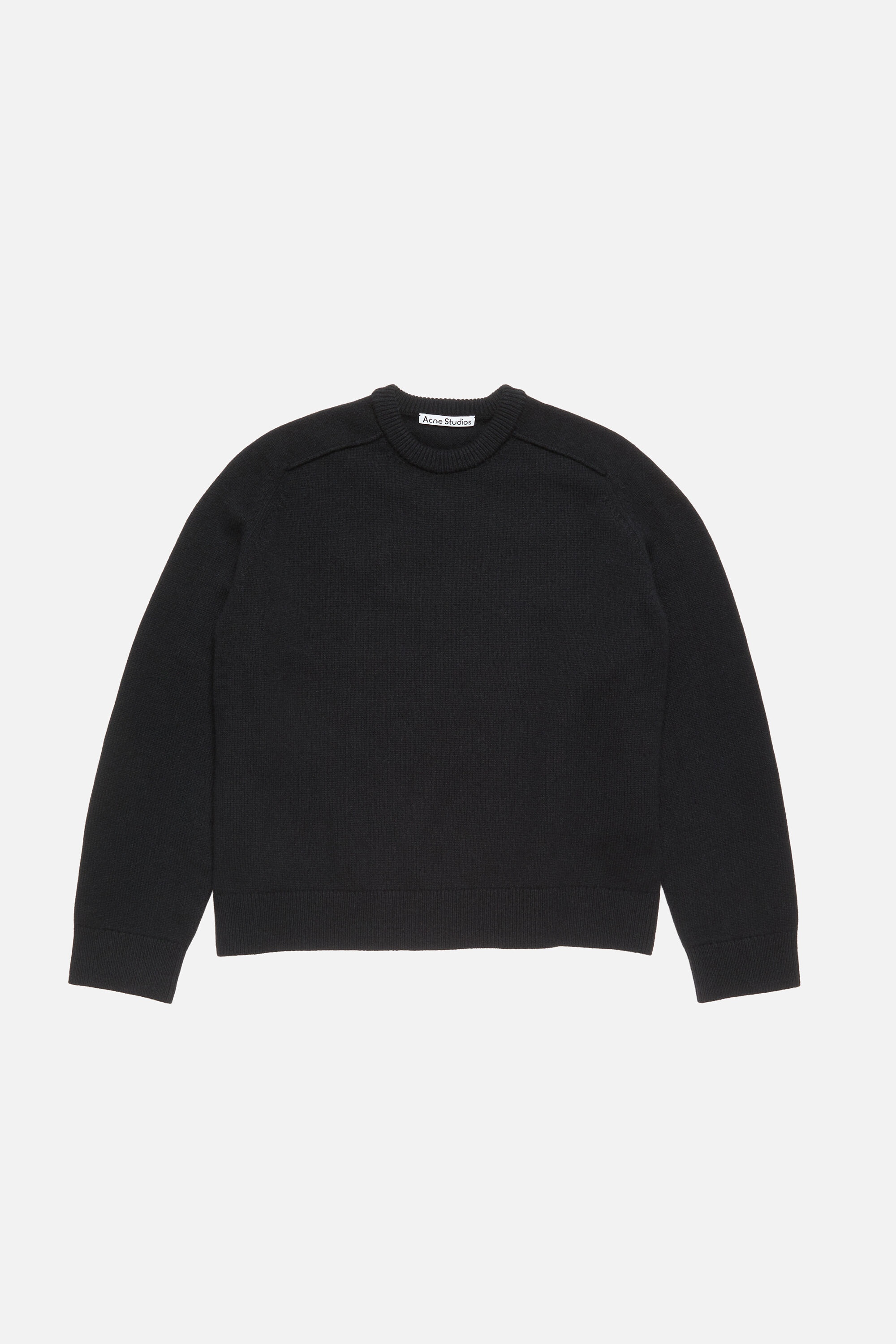 Acne Studios - Wool logo jumper - Black/black