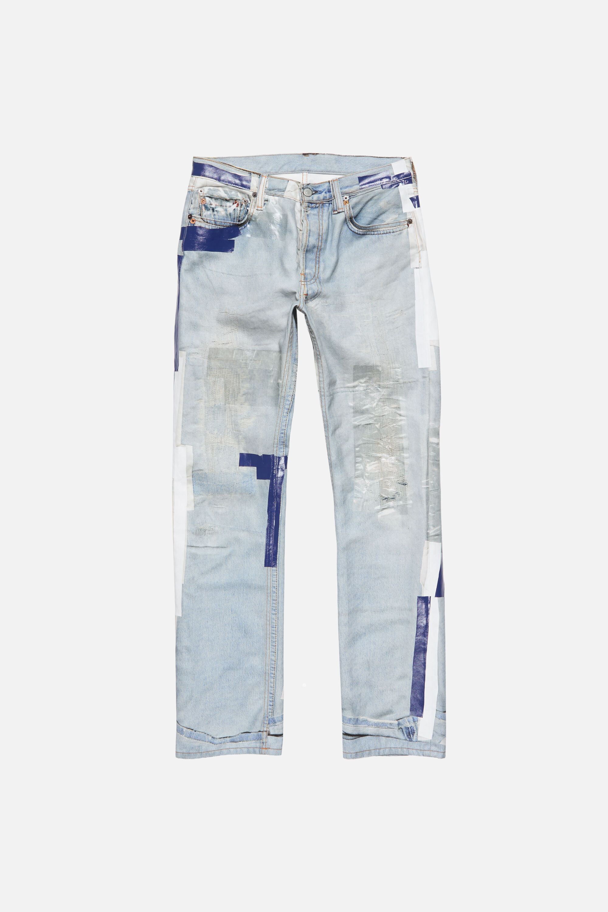 Acne Studios - Trompe-l'œil tape jeans - 1996M - Light blue