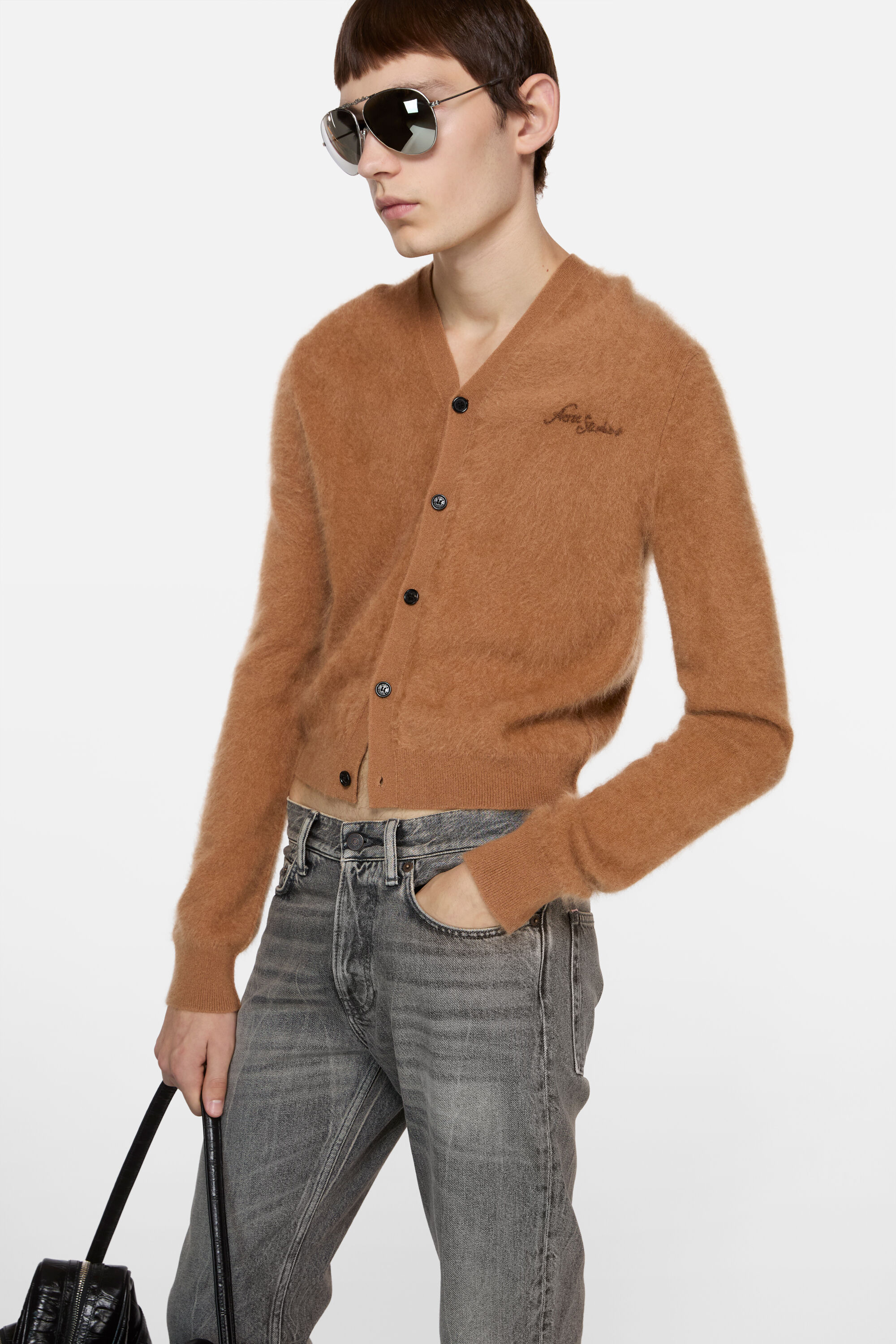 Acne Studios - カシミヤカーディガン - アーモンドブラウン