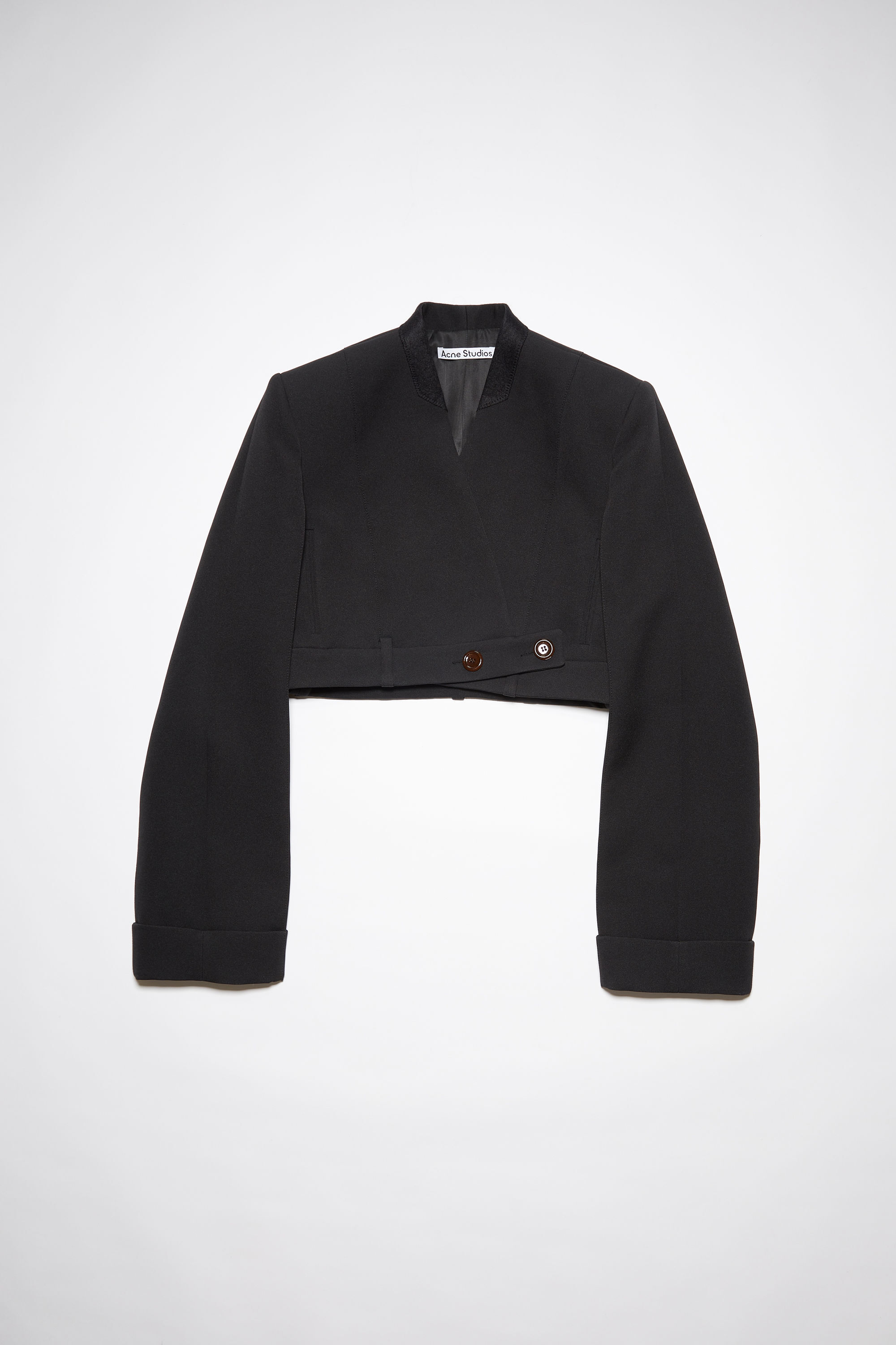 ムクラス Acne Studios/クロップドスーツジャケット/ブラックの通販 by