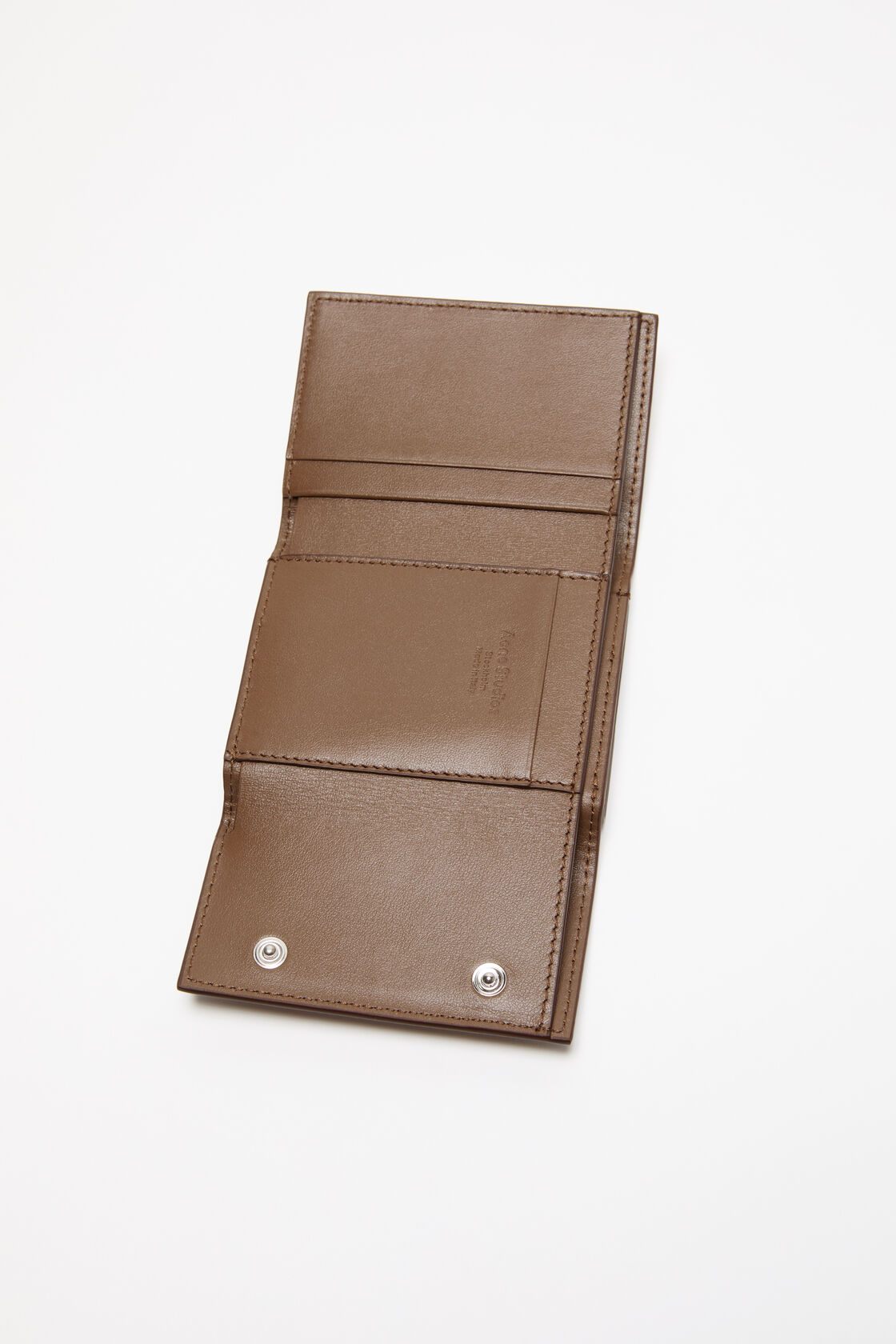 Trifold leather wallet, Camel brown, 2000x