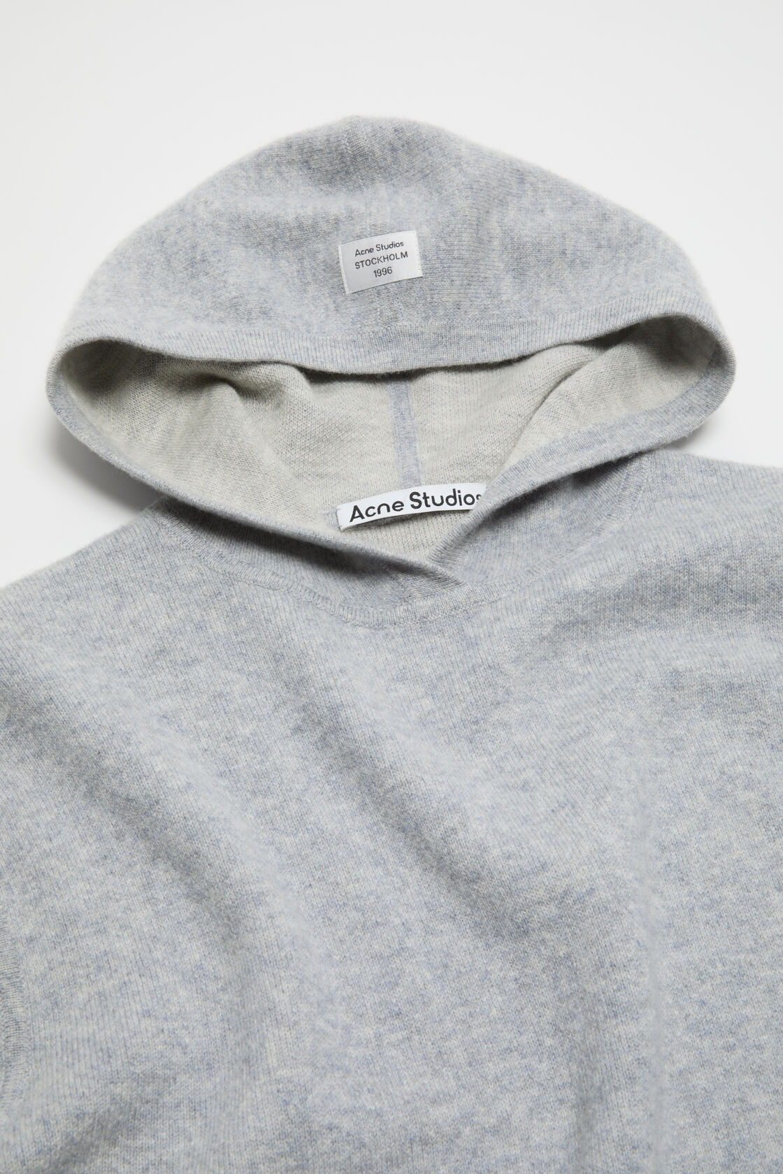 Cashmere hoodie, Cold grey melange, 2000x