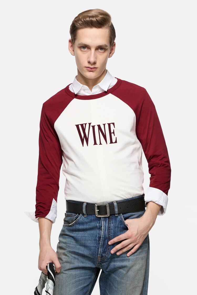 RW-UX-TSHI000051, Burgundy/white