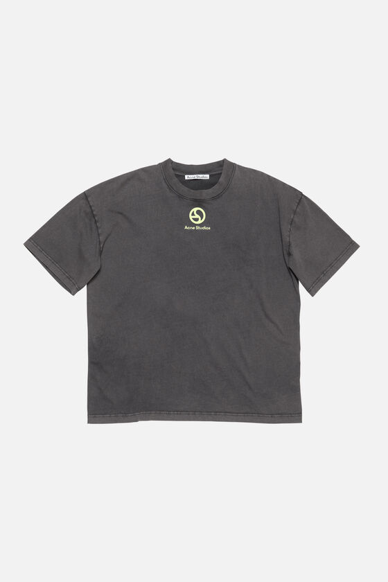 Acne Studios - ロゴTシャツ - フェイデッドブラック