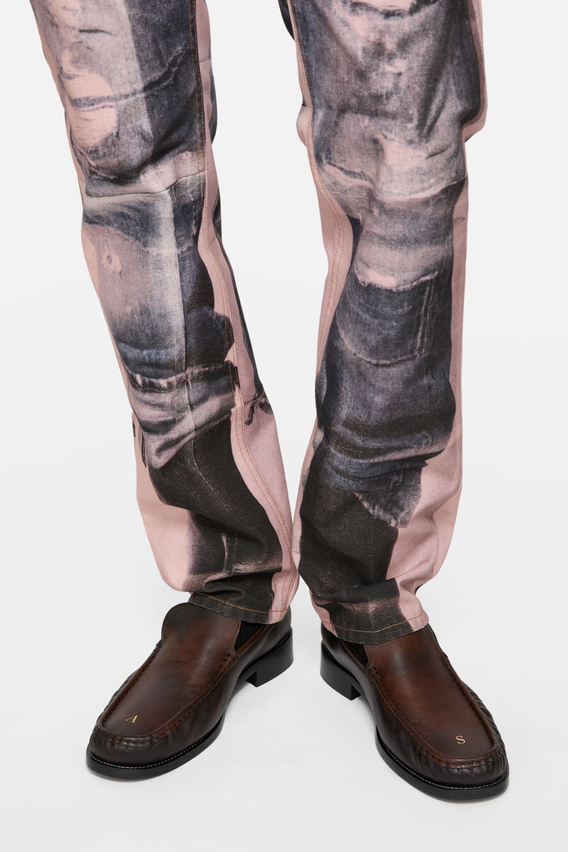 Trompe-l'&oelig;il jeans - Regular fit, Pink/blue, 2000x