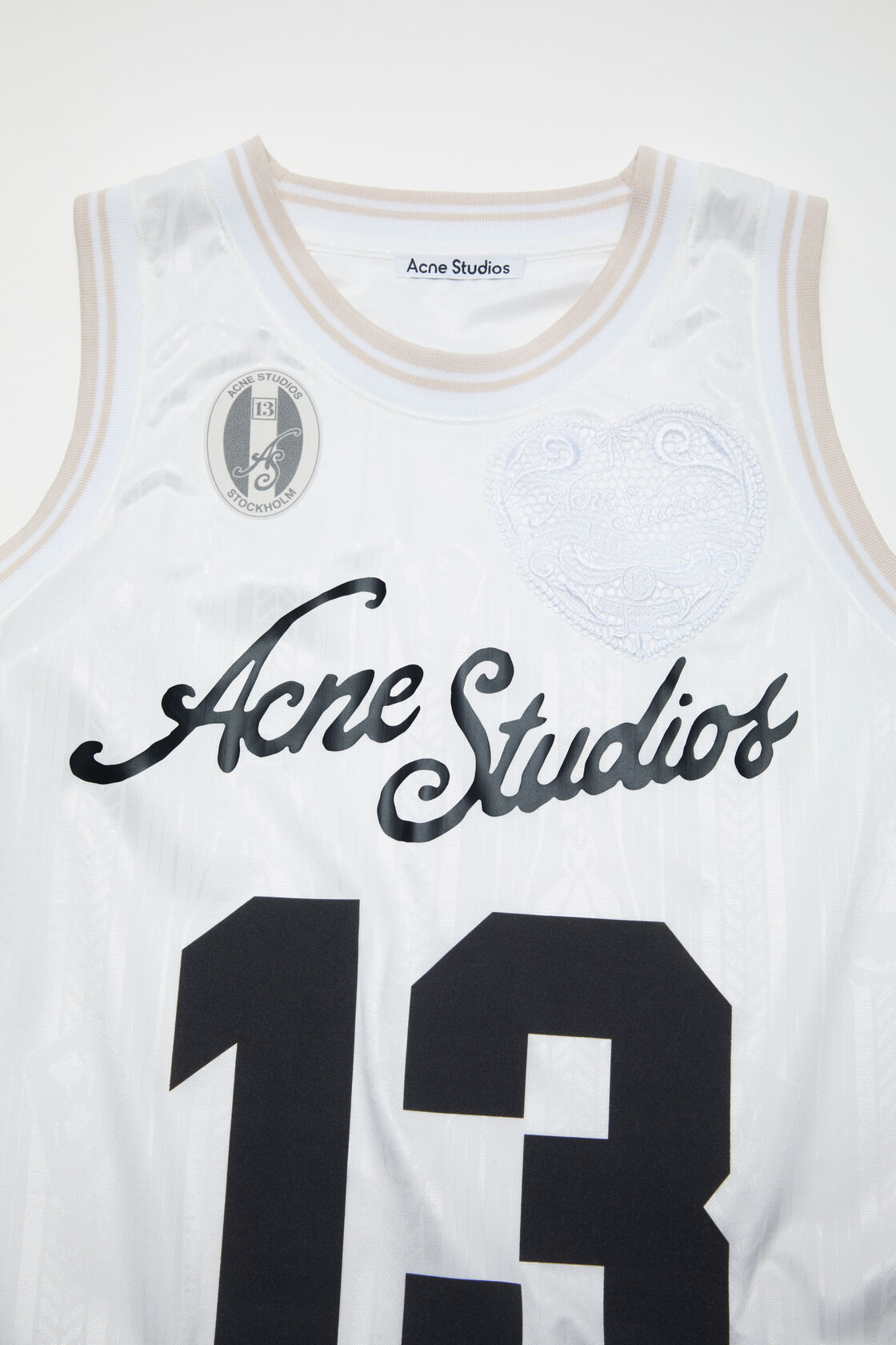 Sports jersey tank top, White, 2000x