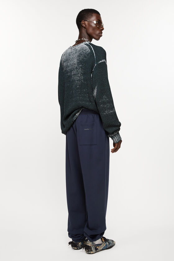 Acne Studios - コットンスウェットパンツ - ネイビーブルー 