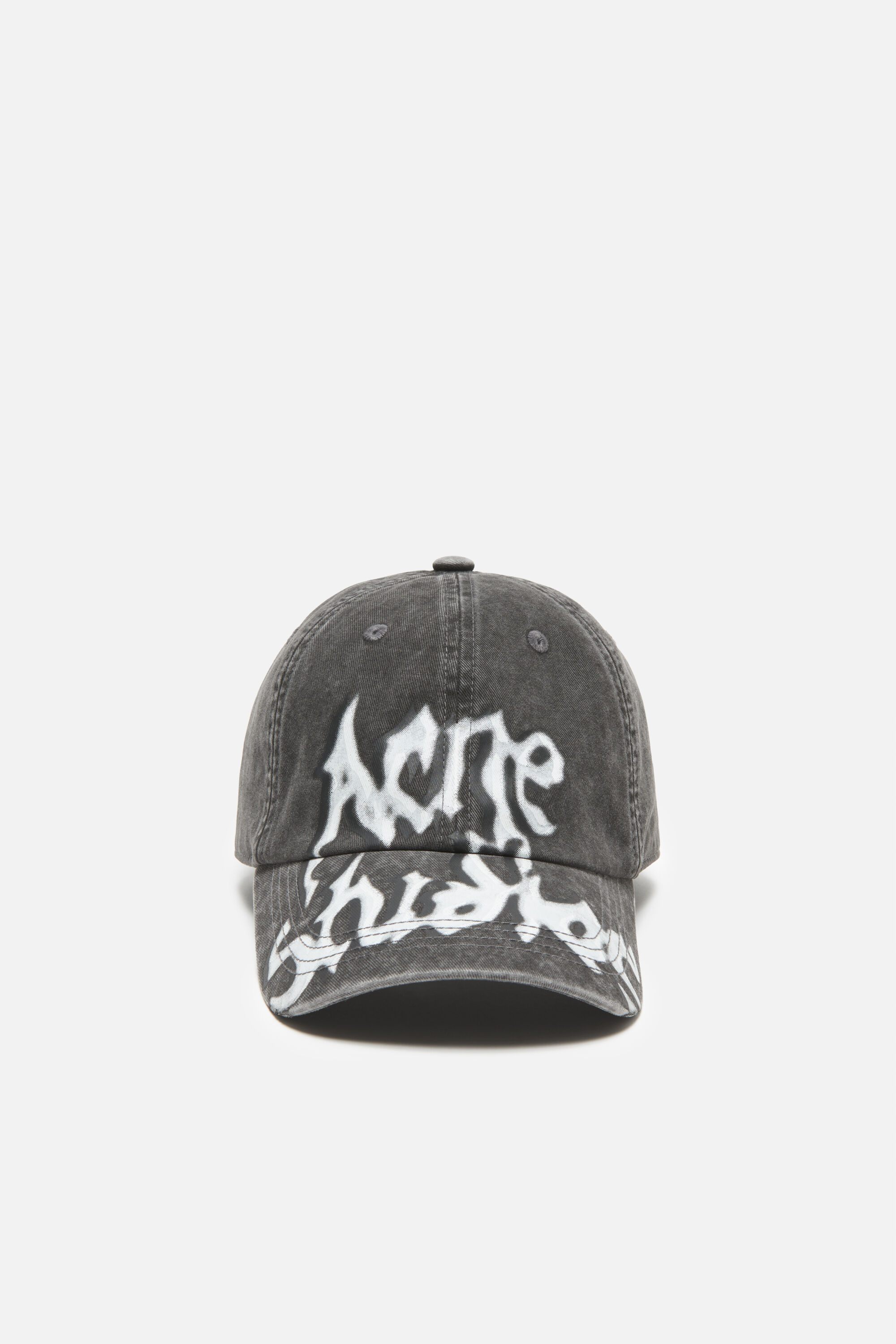 帽子 Acne studious Acne Studios - Embroidered logo cap - Black