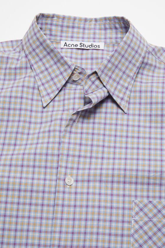 Acne Studios - Button-up shirt - Cornflower blue/yellow
