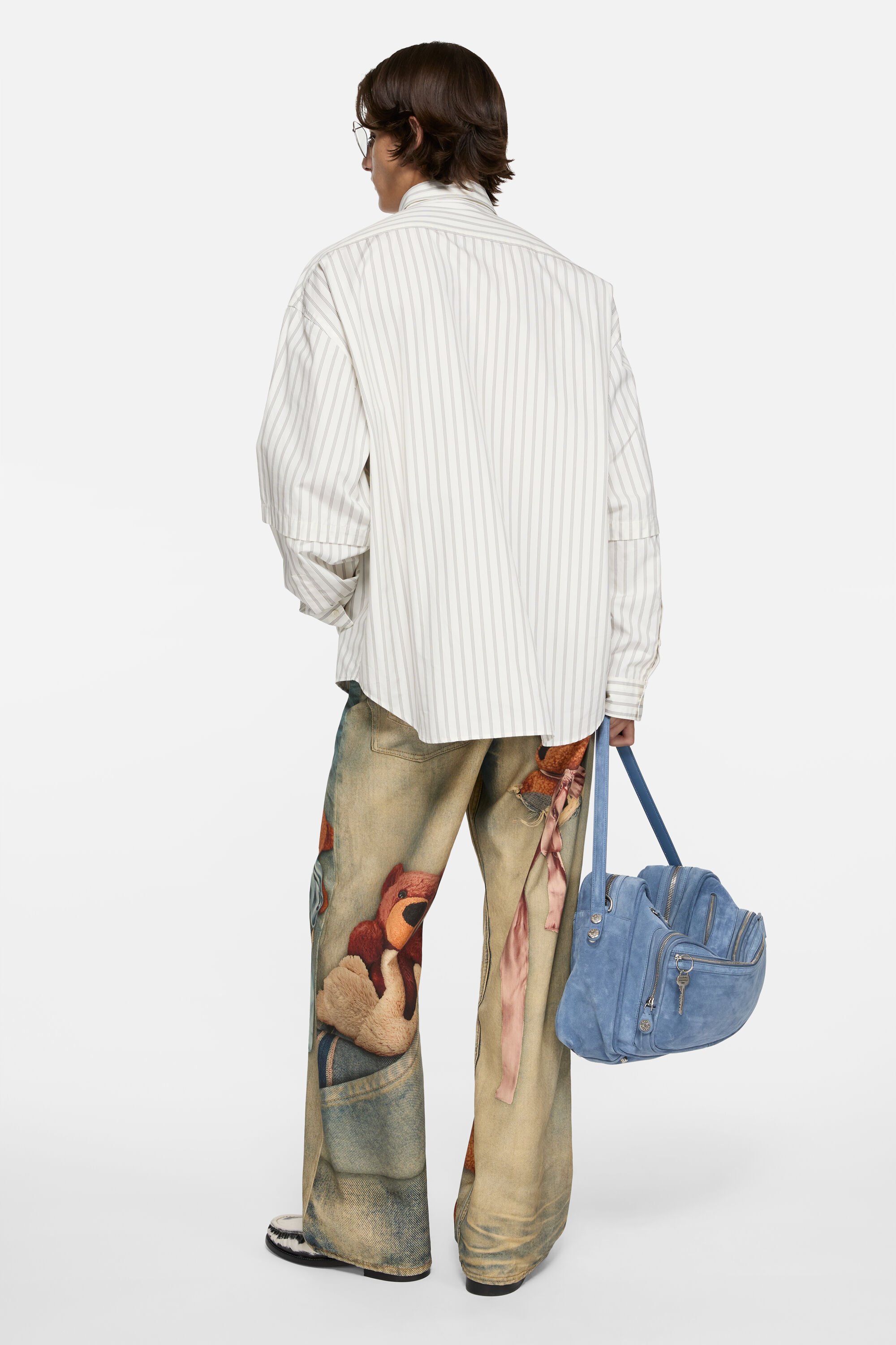 Acne Studios - Double sleeve button-up - Off white/grey