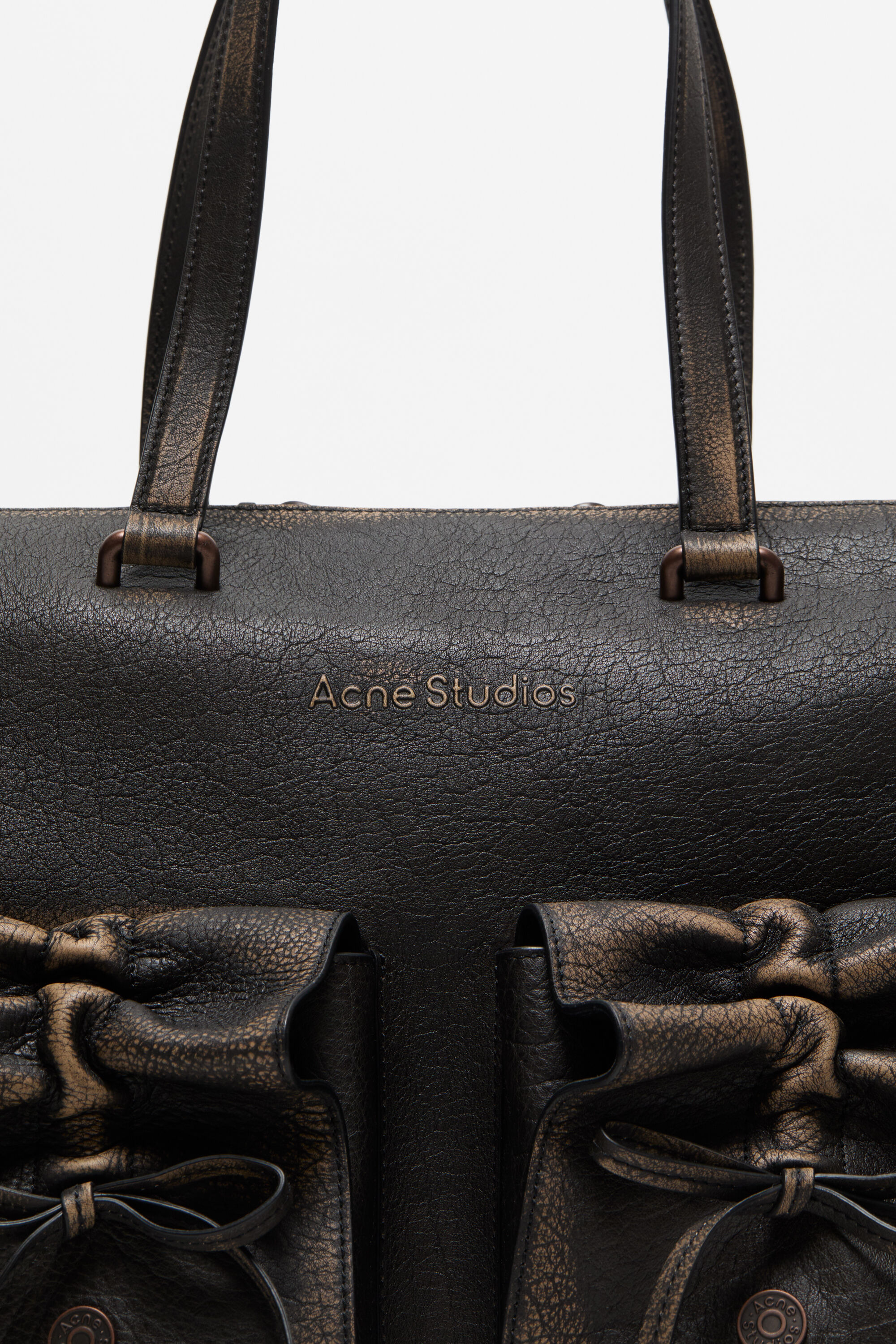 Acne Studios - Multipocket トートバッグ - ダークブラウン/ベージュ