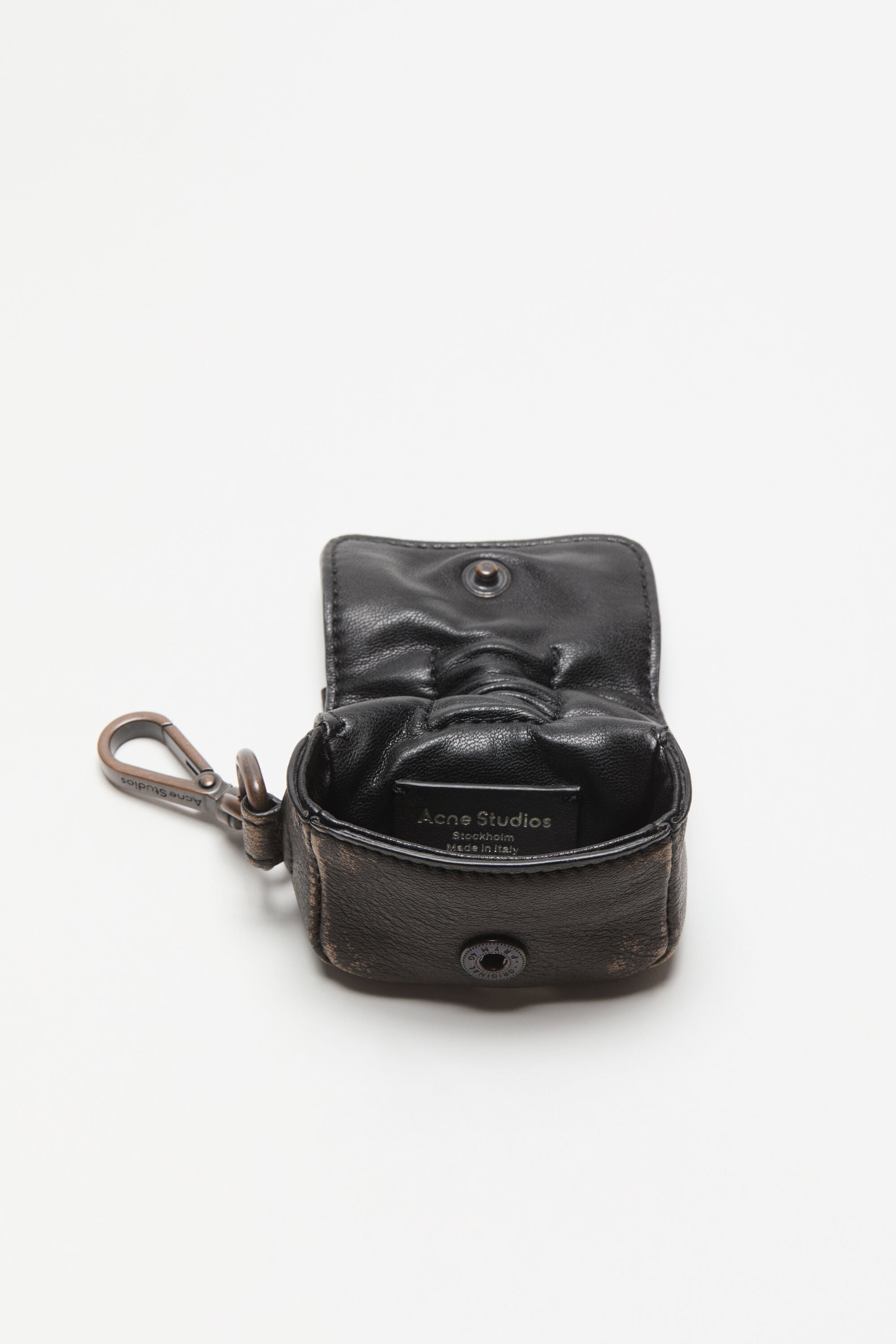 Acne Studios - Multipocket headphones case - Dark brown/beige