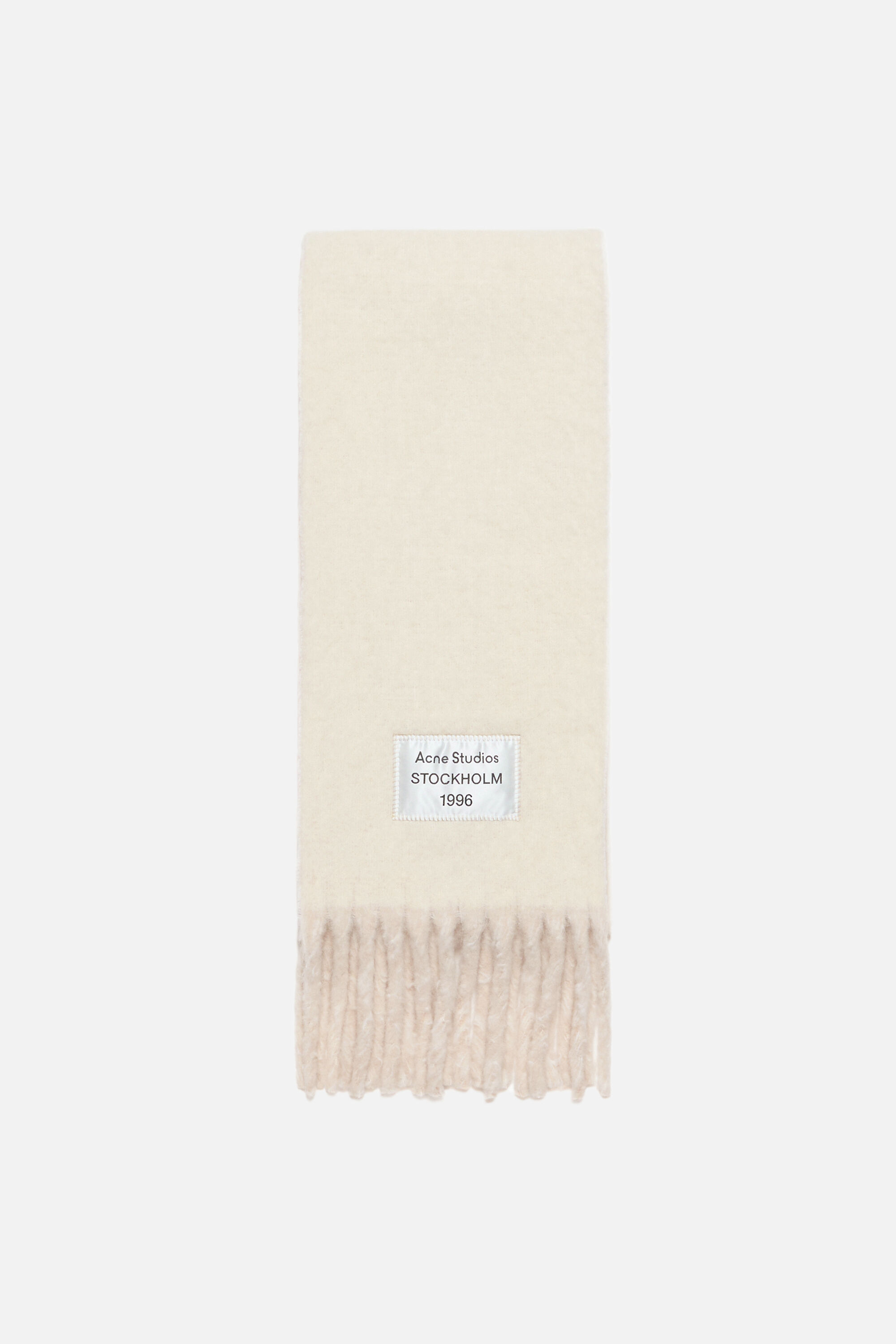 Acne Studios - Bicolour Alpaca Scarf - White/beige