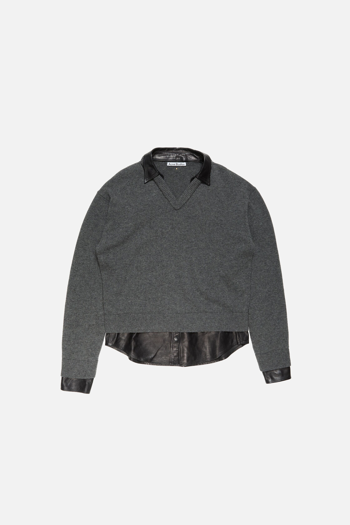 Layered wool knit, Grey, 2000x