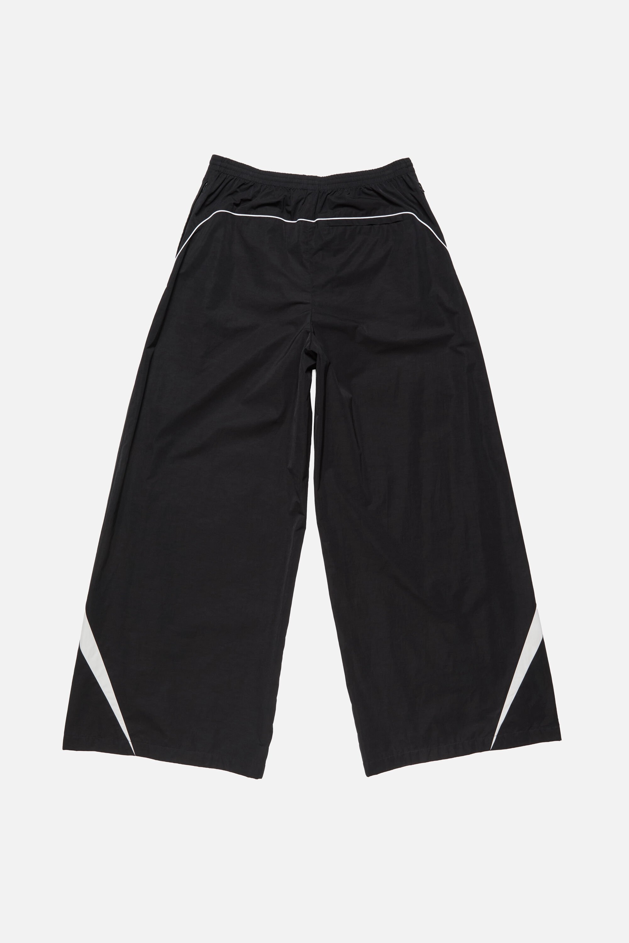 パンツ TechnoWoolNylonWideTaperedTrousersBLACK Acne Studios - Technical trousers - Black