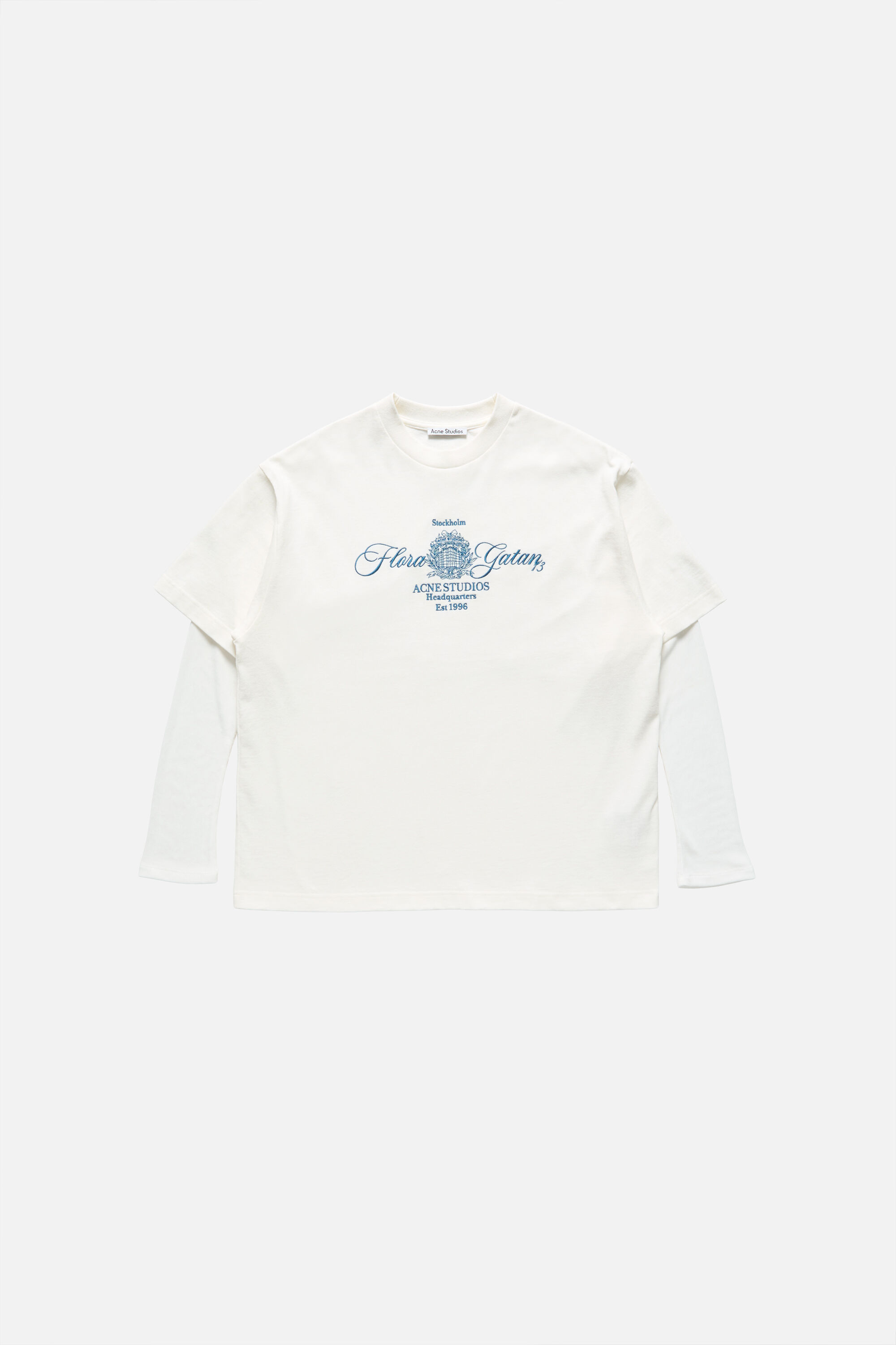Acne Studios - Embroidered t-shirt - Off white/ecru