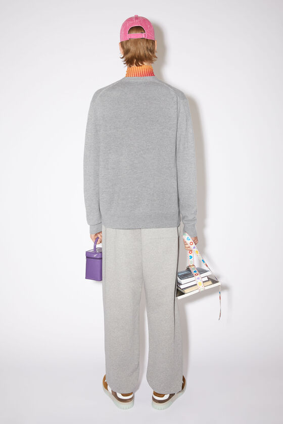 Acne Studios - ウールニットカーディガン - グレーメランジ 